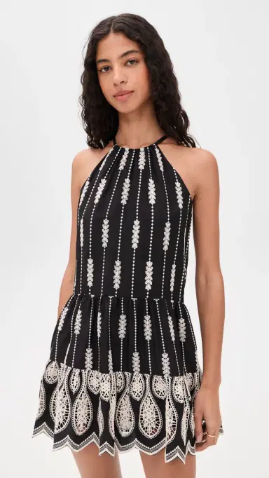 Ramy Brook Kaelyn Dress Black Lace L | Thumbnail 2