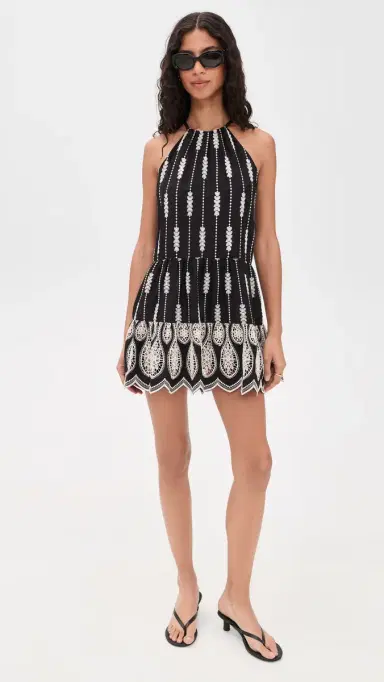 Ramy Brook Kaelyn Dress Black Lace L | Thumbnail 5