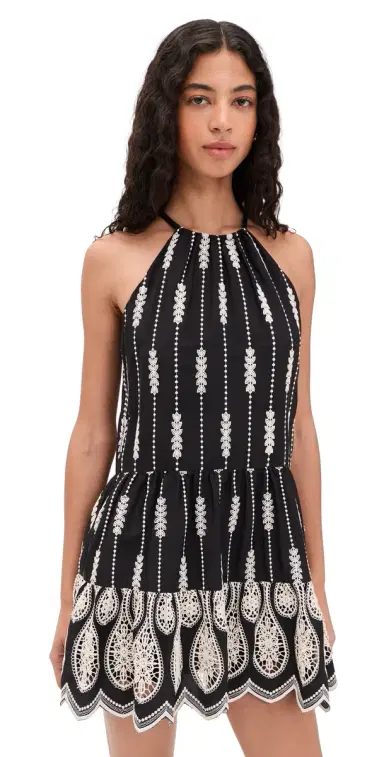 Ramy Brook Kaelyn Dress Black Lace L | Thumbnail 1
