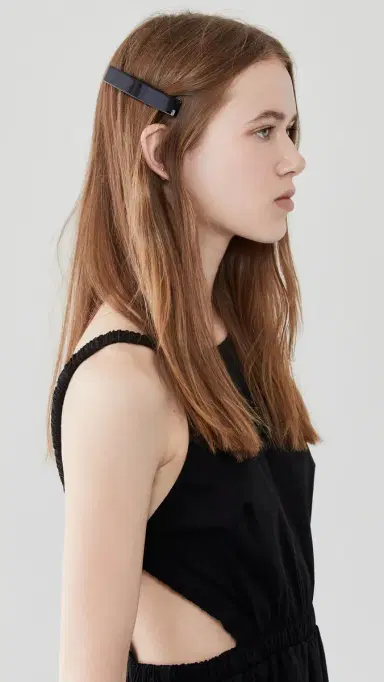 Alexandre de Paris Thin Hair Clip Black One Size | Thumbnail 2 Alexandre de Paris Thin Hair Clip Black One Size | Thumbnail 2