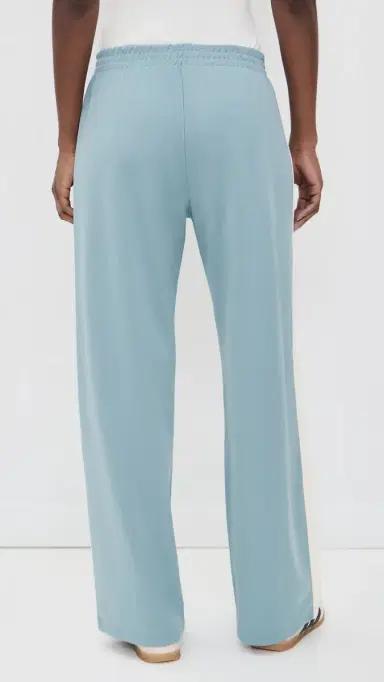 THE GREAT. The Wide Leg Track Pants Robin Blue | Thumbnail 3