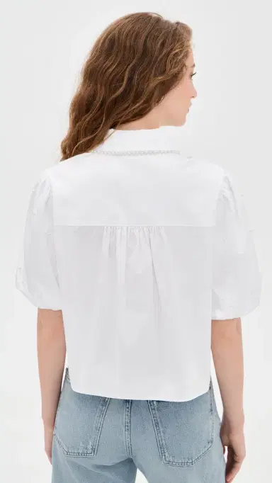 Generation Love Soo Pearl Poplin Shirt White/Pearl | Thumbnail 3