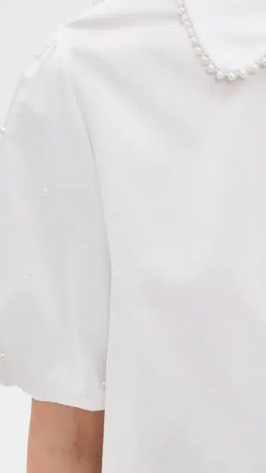 Generation Love Soo Pearl Poplin Shirt White/Pearl | Thumbnail 6