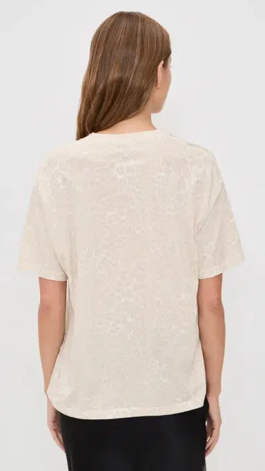 ANINE BING Cade Tee Washed White Leopard | Thumbnail 3 ANINE BING Cade Tee Washed White Leopard | Thumbnail 3