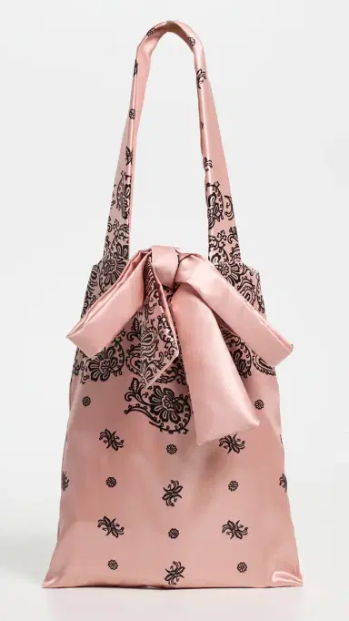 Maria La Rosa Bandana Couture Tote Pale Pink One Size | Thumbnail 2