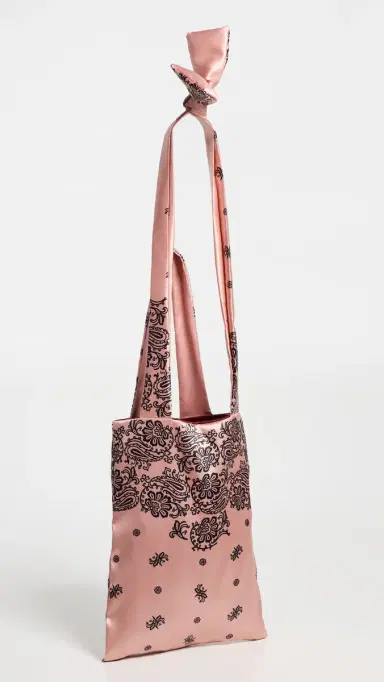 Maria La Rosa Bandana Couture Tote Pale Pink One Size | Thumbnail 4