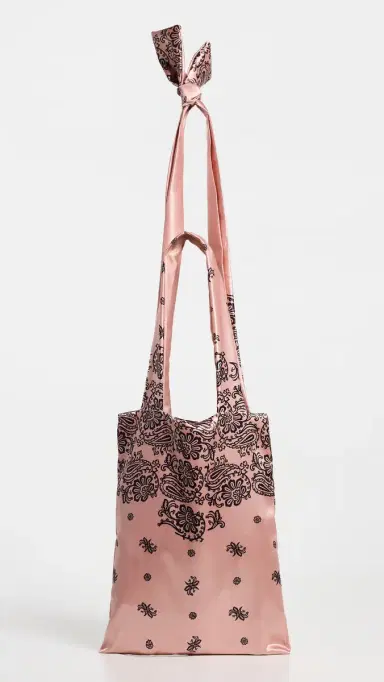 Maria La Rosa Bandana Couture Tote Pale Pink One Size | Thumbnail 5