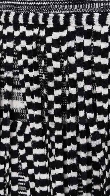 SIMONMILLER Za Za Knit Fringe Skirt Black/White pace Dye | Thumbnail 6 SIMONMILLER Za Za Knit Fringe Skirt Black/White pace Dye | Thumbnail 6
