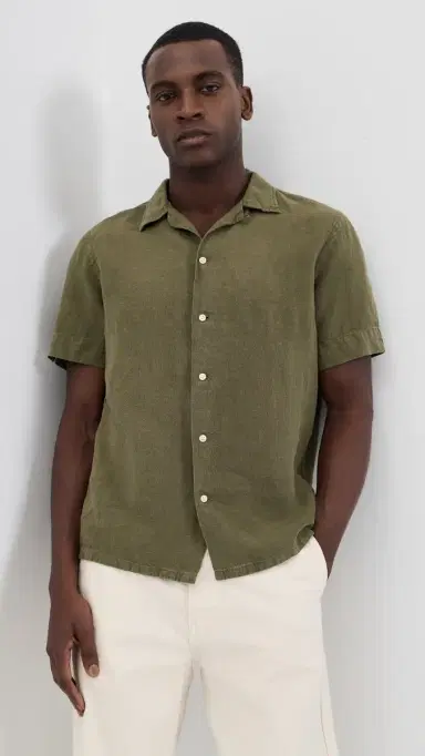 Polo Ralph Lauren Short Sleeve Garment Dye Shirt New Olive L | Thumbnail 2