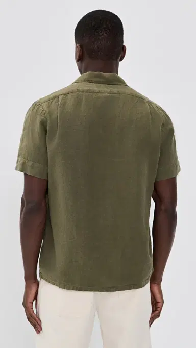 Polo Ralph Lauren Short Sleeve Garment Dye Shirt New Olive L | Thumbnail 3