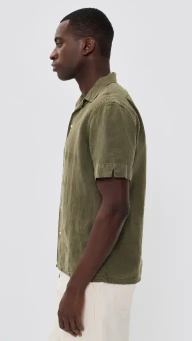 Polo Ralph Lauren Short Sleeve Garment Dye Shirt New Olive L | Thumbnail 4