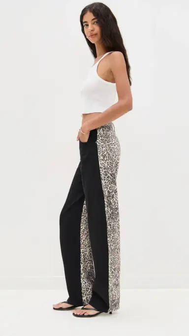 Lioness Horseshoe Jeans Onyx eopard Fade | Thumbnail 2