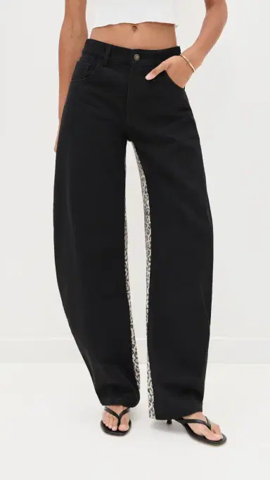 Lioness Horseshoe Jeans Onyx eopard Fade | Thumbnail 3