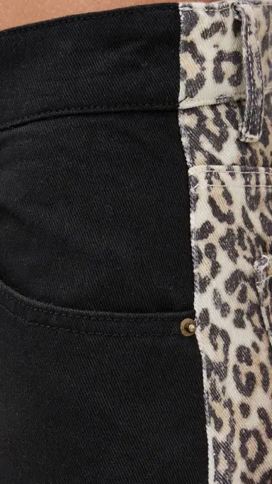 Lioness Horseshoe Jeans Onyx eopard Fade | Thumbnail 6