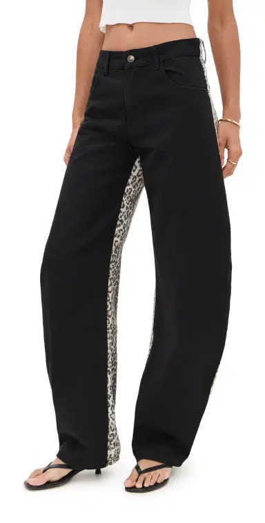 Lioness Horseshoe Jeans Onyx eopard Fade | Thumbnail 1
