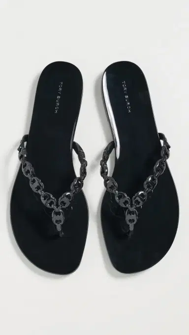 Tory Burch Gemini Link Jelly Sandals Black 7 | Thumbnail 2