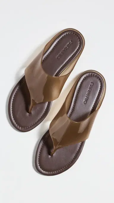 Farm Rio Jelly Flat Sandals Walnut 7 | Thumbnail 5 Farm Rio Jelly Flat Sandals Walnut 7 | Thumbnail 5
