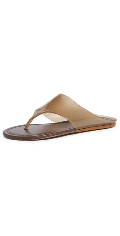 Farm Rio Jelly Flat Sandals Walnut 7 | Thumbnail 1 Farm Rio Jelly Flat Sandals Walnut 7 | Thumbnail 1