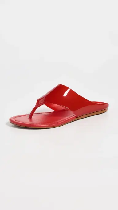 Farm Rio Jelly Flat Sandals Scarlet 9 | Thumbnail 2
