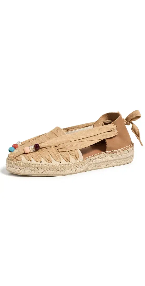 Naguisa Soc Beaded Espadrilles Sand Beads