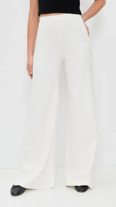 Ripley Rader Ponte Knit Wide Leg Pants Off White | Thumbnail 3 Ripley Rader Ponte Knit Wide Leg Pants Off White | Thumbnail 3