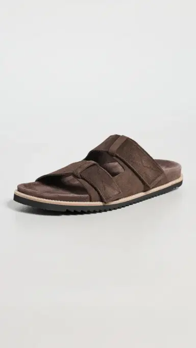 Allen Edmonds Seagrove Suede Two Strap Sandals Bitter Chocolate 9 | Thumbnail 4