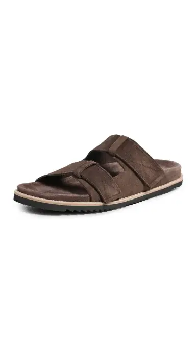 Allen Edmonds Seagrove Suede Two Strap Sandals Bitter Chocolate 9 | Thumbnail 6