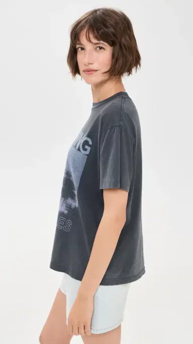 ANINE BING Cade Palms Tee Washed Grey | Thumbnail 4