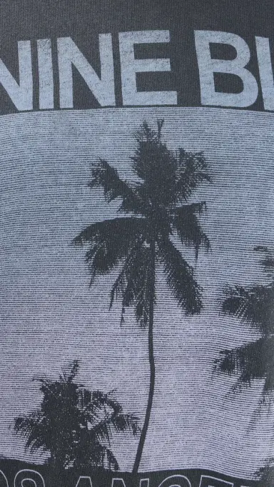 ANINE BING Cade Palms Tee Washed Grey | Thumbnail 6