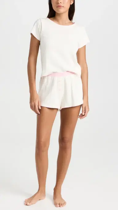Cozyland by Morgan Lane Tate Shorts Rosewater | Thumbnail 5