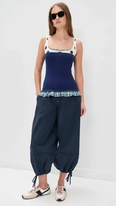 Damson Madder Frida Balloon Pants Navy 8 | Thumbnail 5 Damson Madder Frida Balloon Pants Navy 8 | Thumbnail 5