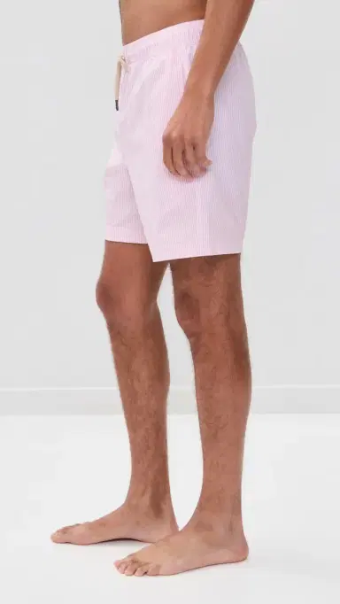 Fair Harbor The Bayberry Swim Trunks 7 Pink Seersucker S | Thumbnail 4 Fair Harbor The Bayberry Swim Trunks 7 Pink Seersucker S | Thumbnail 4