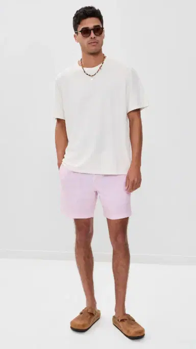 Fair Harbor The Bayberry Swim Trunks 7 Pink Seersucker S | Thumbnail 5 Fair Harbor The Bayberry Swim Trunks 7 Pink Seersucker S | Thumbnail 5
