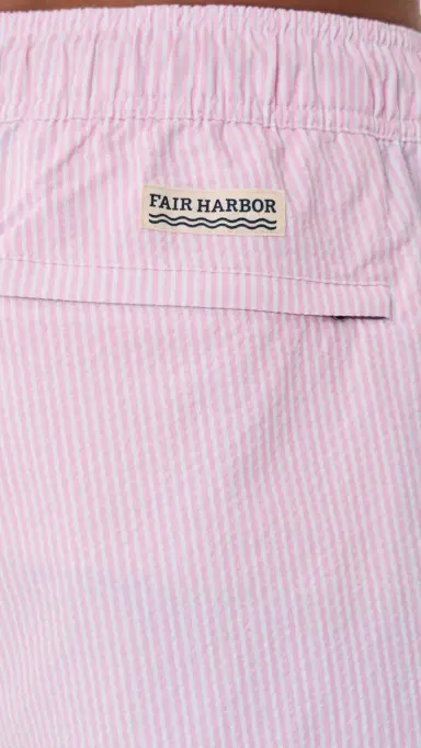 Fair Harbor The Bayberry Swim Trunks 7 Pink Seersucker S | Thumbnail 6 Fair Harbor The Bayberry Swim Trunks 7 Pink Seersucker S | Thumbnail 6
