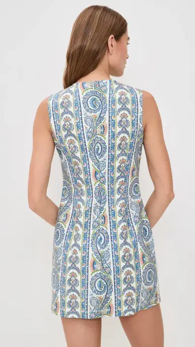 Hill House Home The Viola Dress Corsica Paisley Blue S | Thumbnail 3