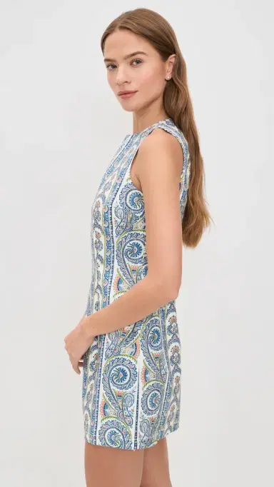 Hill House Home The Viola Dress Corsica Paisley Blue S | Thumbnail 4