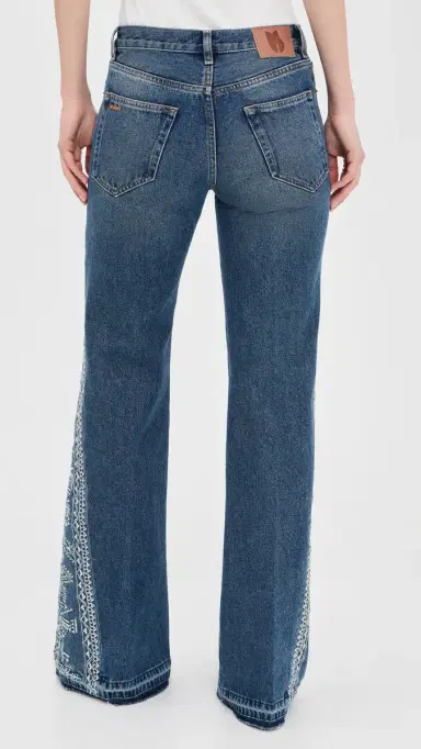 Ba&sh Vivy Embroidered Jeans Usedblue | Thumbnail 3