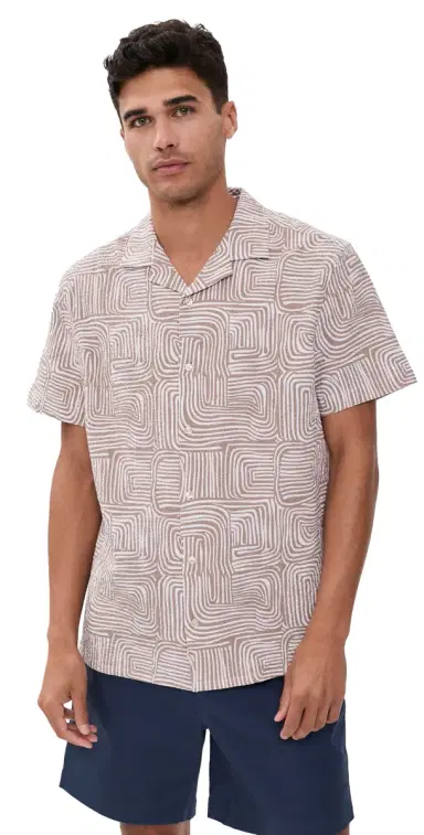 Fair Harbor Castaway Textured Camp Shirt | Thumbnail 1