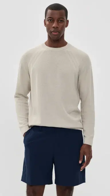 Adidas Golf Ultimate365 Tour Knit Crew Neck Sweater wonder alumina | Thumbnail 2 Adidas Golf Ultimate365 Tour Knit Crew Neck Sweater wonder alumina | Thumbnail 2