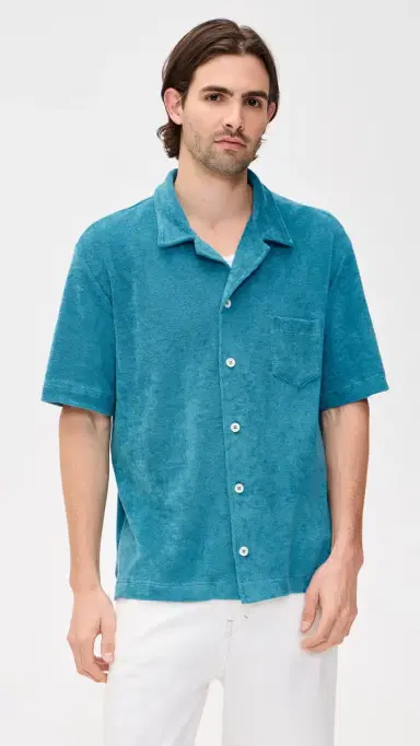 Howlin' Howlin' Terry Cocktail Shirt Aqua Blues L | Thumbnail 2