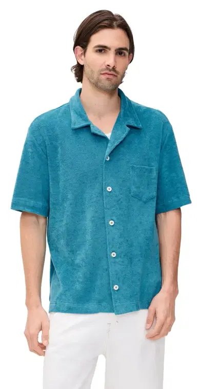 Howlin' Howlin' Terry Cocktail Shirt Aqua Blues L | Thumbnail 1