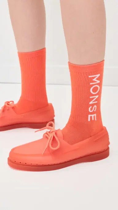 Sperry x Monse Authentic Original Jelly Boat Shoes Bright Orange | Thumbnail 3