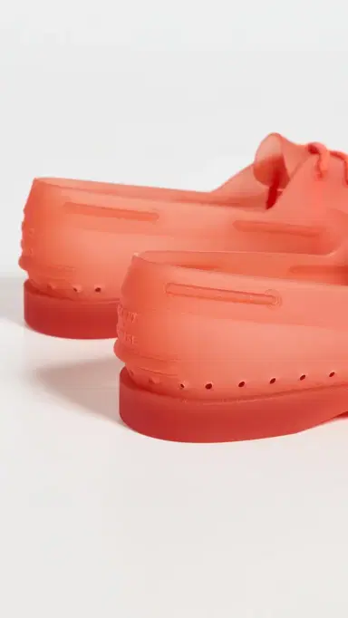 Sperry x Monse Authentic Original Jelly Boat Shoes Bright Orange | Thumbnail 4