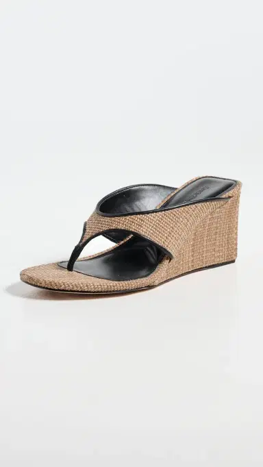 Favorite Daughter Emerson Too Sandals Dk Natural/Black 5 | Thumbnail 2