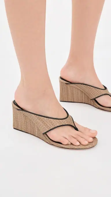 Favorite Daughter Emerson Too Sandals Dk Natural/Black 5 | Thumbnail 3