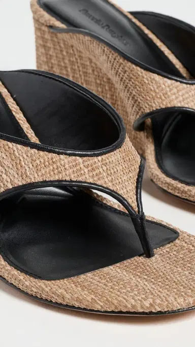 Favorite Daughter Emerson Too Sandals Dk Natural/Black 5 | Thumbnail 6