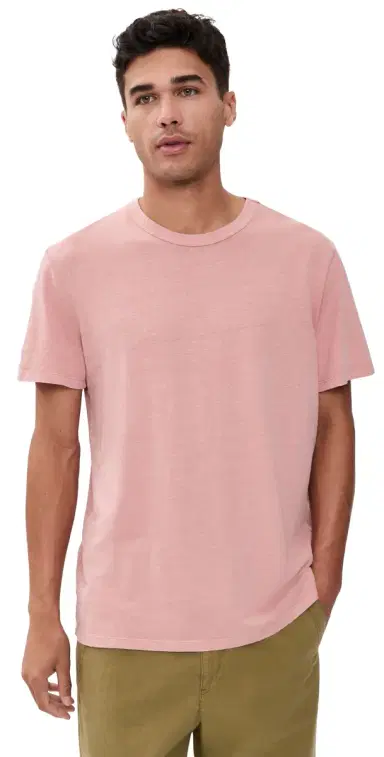 Marine Layer Relaxed Hemp Cotton Tee Withered Rose | Thumbnail 1 Marine Layer Relaxed Hemp Cotton Tee Withered Rose | Thumbnail 1