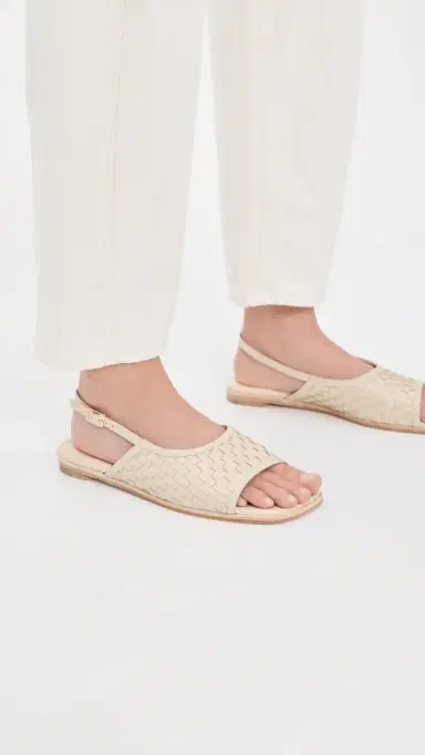 FRĒDA SALVADOR Carmen Sandals Vanilla Woven Calf | Thumbnail 3