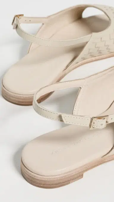 FRĒDA SALVADOR Carmen Sandals Vanilla Woven Calf | Thumbnail 4