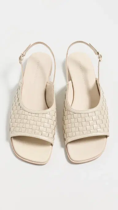 FRĒDA SALVADOR Carmen Sandals Vanilla Woven Calf | Thumbnail 5